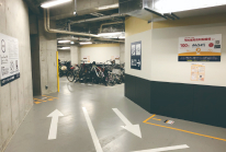 百貨店の駐輪場にシステムが置けなく不正駐輪されていたところの有効活用兼不正駐輪対策！